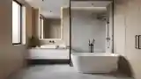Minimalistny Prysznic z Marmurem