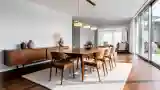 Elegancki Jadalnia z Drewnem