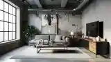 Sala Wielofunkcyjna z Betonem i Cegłą