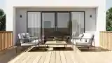 Minimalist Outdoor Lounge Area