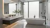 Marble and Black Luxury Bath
