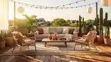 Boho Taras z Włoskimi Teksturami