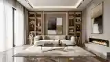 Luxury Lounge with Gold Accents