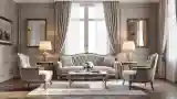 Prestiżowy salon z eleganckimi meblami