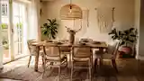Elegancka Sala Jedzeniowa w Stylu Bohemian