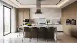 Modern Luxus Kuchnia z Marmurem