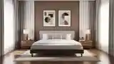 Luxurious Bedroom with Wood and Wool