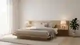 Japandi Bedroom with Wood and Light
