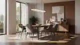 Wnętrze Jadalnia z Drewnem