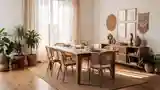 Bohemian Dining Room with Natural Elegance