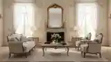 Classic Parlor with Marble Fireplace