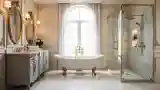 French-Style Marble Bathroom