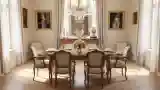 Golden Dining Room Elegance