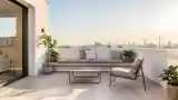 Minimalist Terrace with City View