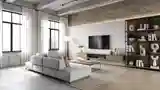 Loft Wnętrze z Cegłą i Betonem
