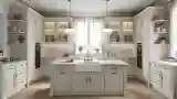 Kuchnia Elegancka z Marmurowym Wzorem