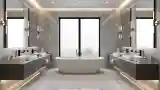 Minimalist Marble Bathroom