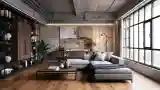 High-End Industrial Living Room