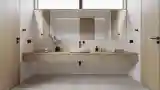 Drewniana łazienka minimalistyczna