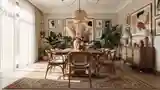 Elegancka Sala Jedzeniowa w Stylu Bohemian