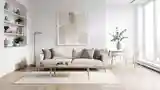 Skandynawski Salon z Drewnem i Bawełną