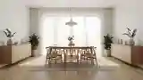 Elegant Dining Room in Natural Wood