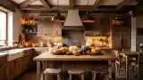 Rustic Kitchen with Wood