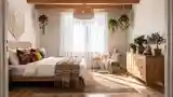 Wysoki styl boho w sypialni