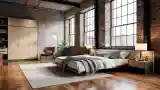 Luxurious Industrial Bedroom