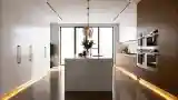 Glamour Kitchen with Marble and Wood