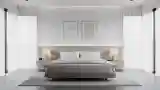 Serene Bedroom in Monochrome Elegance