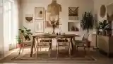 Elegancka Jadalnia w Stylu Boho