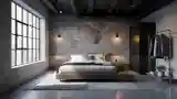 Industrial Loft Bedroom Elegance