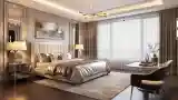 Glamour Bedroom with Ceiling Lights