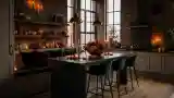 Loft Kuchnia W Łagodnym Oświetleniu