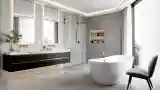 Marble and Steel Bathroom