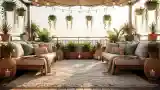 Balcony with Terracotta Planters