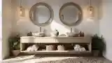 Minimalist Bathroom with Natural Textures