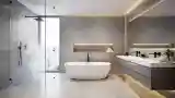 Minimalist Bathroom with Marble