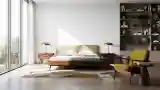 Mid-Century Serenity in Wood and Linen