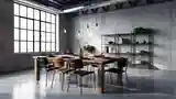 Luxury Industrial Dining Room