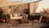 Bohemian Terrace with Textured Elegance