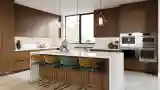 Mid-Century Modern Kitchen with Wood