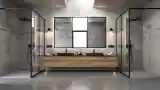 Minimalist Bathroom in Concrete