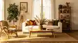Elegancki Pokój W Spałym Stylu Boho