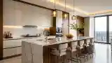 Luxury Kitchen with Marble Island