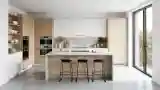 Minimalist Kitchen with Wood Accents