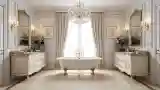 Klasyczna łazienka w stylu Louis XV