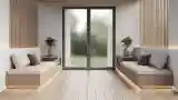 Sunlit Lounge with Wood Accents