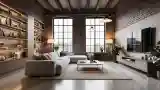 Luxury Loft with Brick and Wood